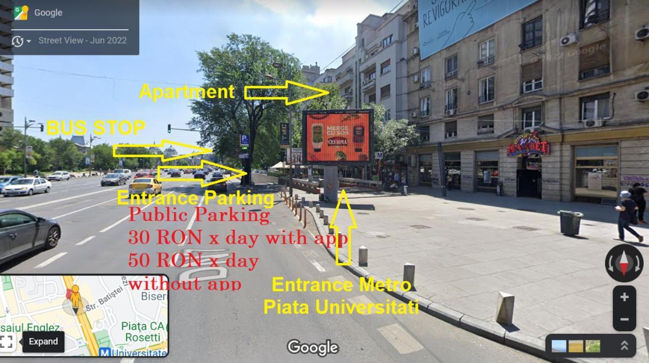 Anastasia Balcescu Apart 4 Self Check In Code From 2Pm Kitchen And Bedroom Bucureşti Exterior foto